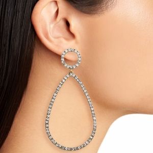 BaubleBar Genevieve Hoop Earrings -NWOT